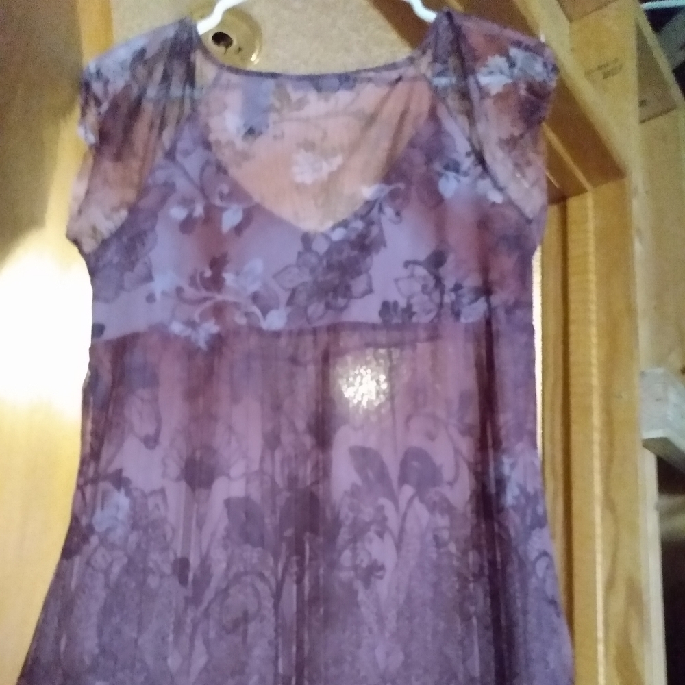 Lined short sleeved blouse